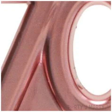 swieczka na tort cyfra 70 rozowe zloto santex 9 cm