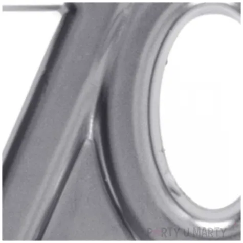 swieczka na tort cyfra 70 srebrna santex 9 cm