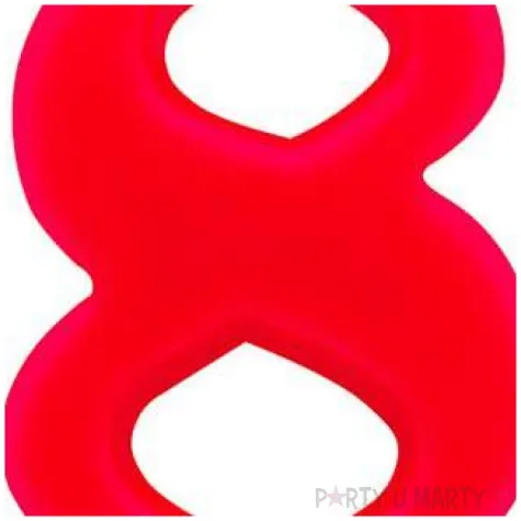 swieczka na tort cyfra 8 iskrzaca czerwona givi 9 5 cm