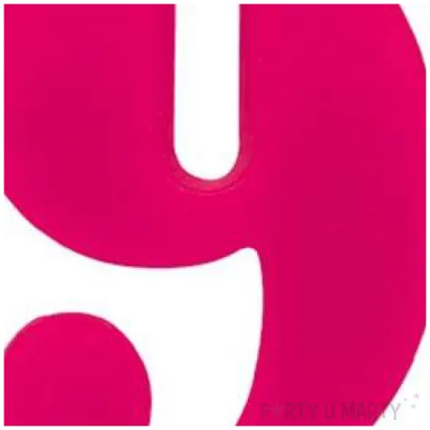 swieczka na tort cyfra 9 iskrzaca fuksja givi 9 5 cm