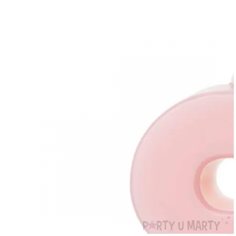 swieczka na tort cyfra 9 rozowy partydeco 10 cm