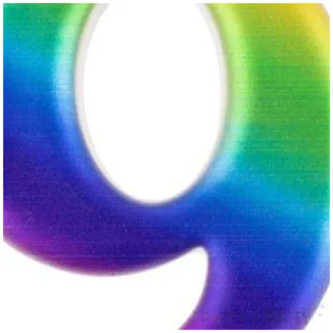 swieczka na tort cyfra 9 teczowa godan 9 5 cm