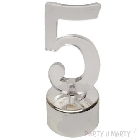 swieczka na tort cyfra led 5 top ten