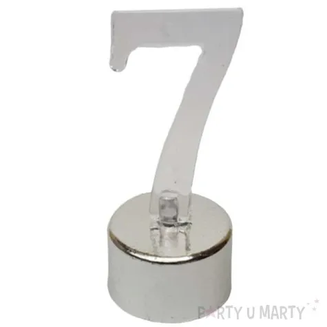 swieczka na tort cyfra led 7 top ten