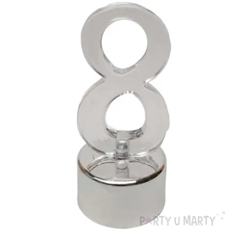 swieczka na tort cyfra led 8 top ten