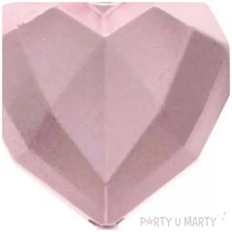 swieczka na tort diamentowe serce rose gold godan 10 5 cm