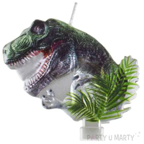 swieczka na tort dinozaur tyranozaur godan