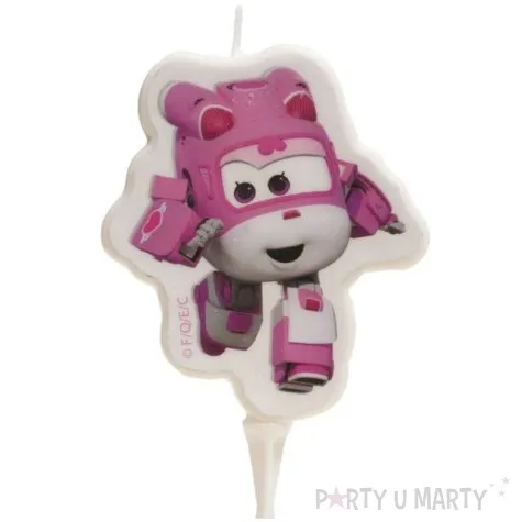 swieczka na tort dizzy frunia superwings dekora 7 5 cm