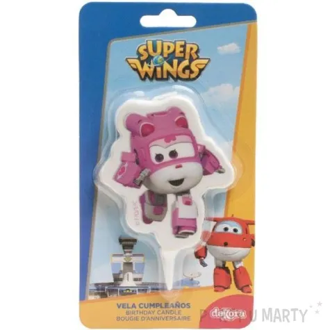 swieczka na tort dizzy frunia superwings dekora 7 5 cm