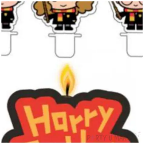 swieczka na tort harry potter hogwart amscan 4 szt