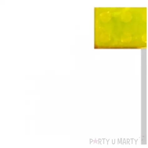 swieczka na tort klocki cyfra 3 zolta godan 5 5 cm