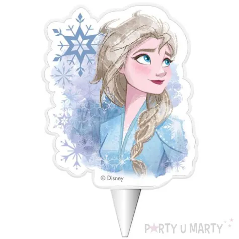 swieczka na tort kraina lodu elsa dekora 7 5 cm