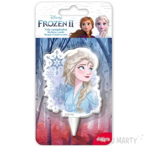swieczka na tort kraina lodu elsa dekora 7 5 cm