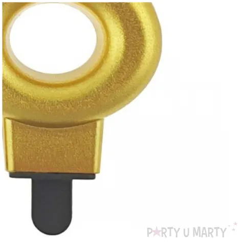 swieczka na tort liczba 18 beauty and charm zlota godan 8 cm