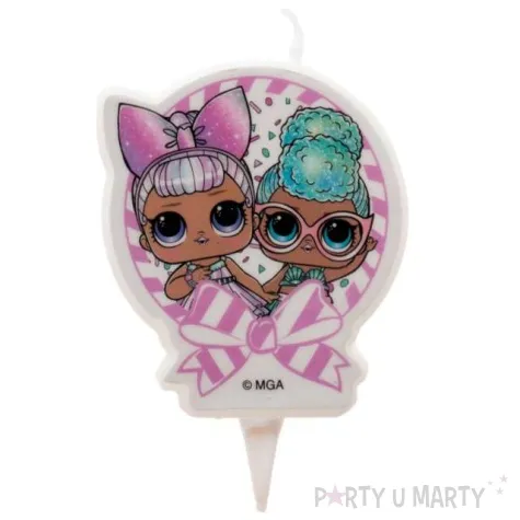 swieczka na tort lol surprise dekora 7 5 cm