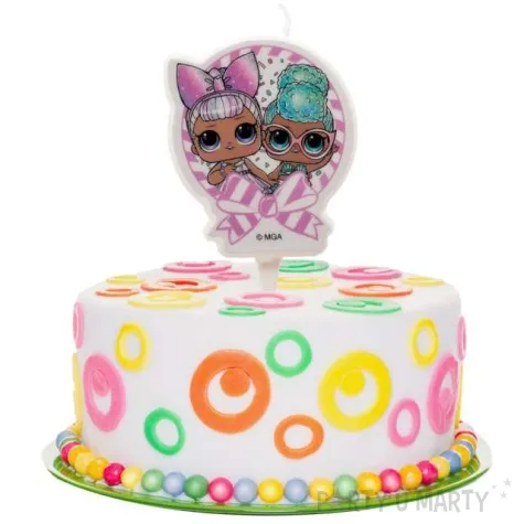swieczka na tort lol surprise dekora 7 5 cm