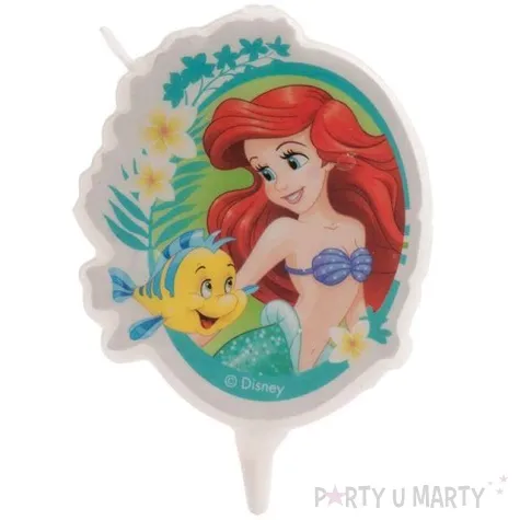 swieczka na tort mala syrenka arielka dekora 7 5 cm