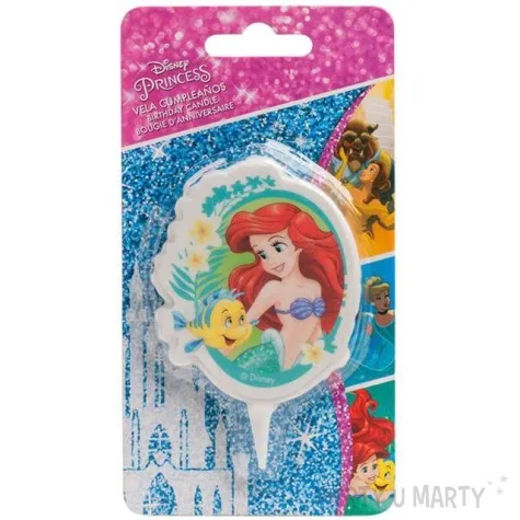 swieczka na tort mala syrenka arielka dekora 7 5 cm