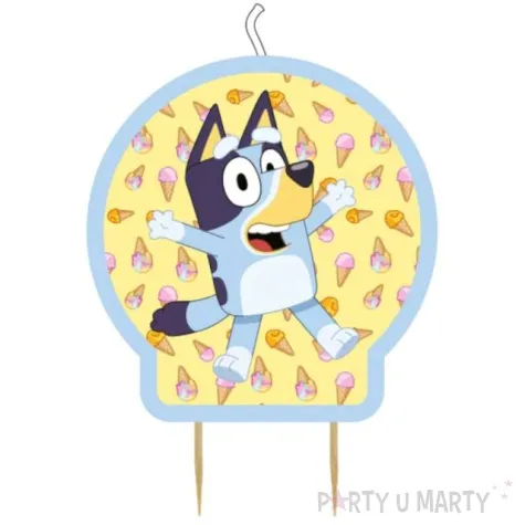 swieczka na tort pies bluey amscan