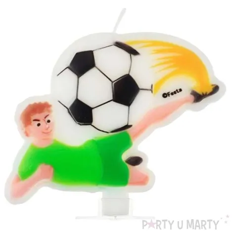 swieczka na tort pilka nozna gol godan