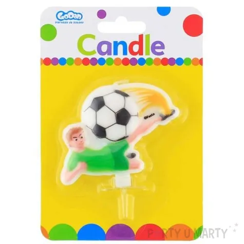 swieczka na tort pilka nozna gol godan