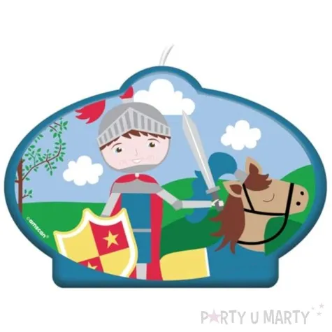 swieczka na tort rycerz amscan