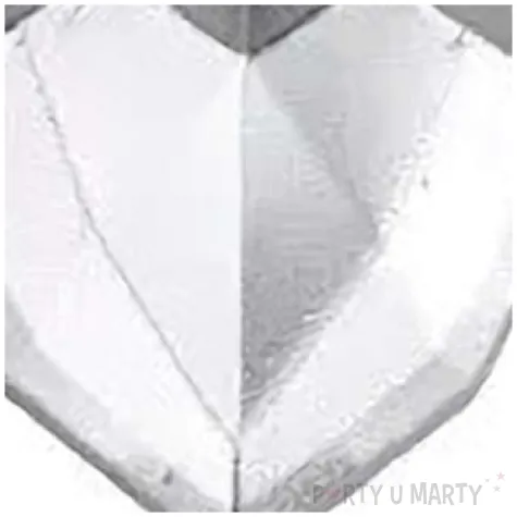 swieczka na tort serduszko srebrny jix 9 5 cm