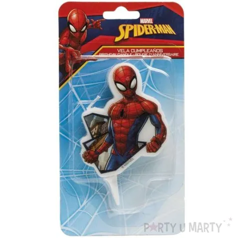 swieczka na tort spiderman dekora 7 5 cm
