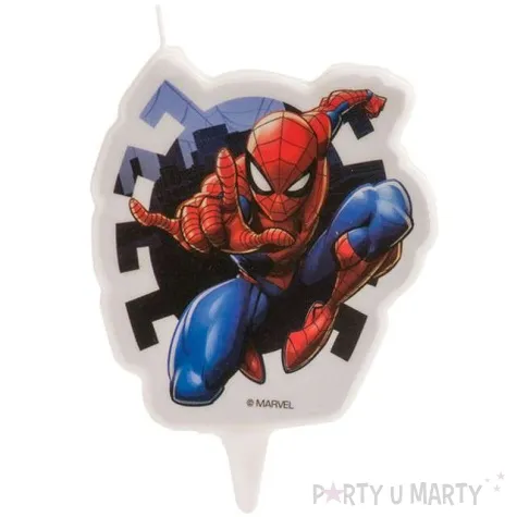 swieczka na tort spiderman dekora 7 cm