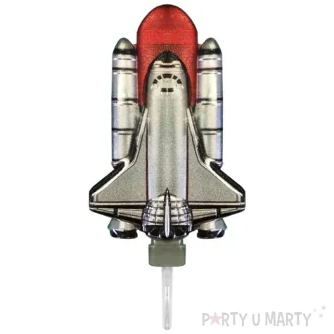 swieczka na tort statek kosmiczny prom godan