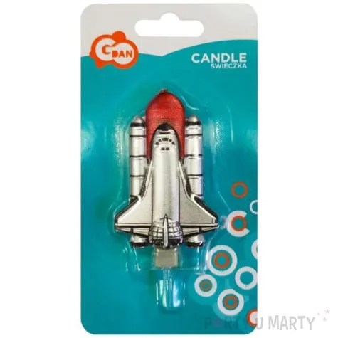 swieczka na tort statek kosmiczny prom godan