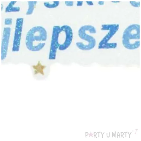 swieczka na tort wszystkiego najlepszego niebieska partypal