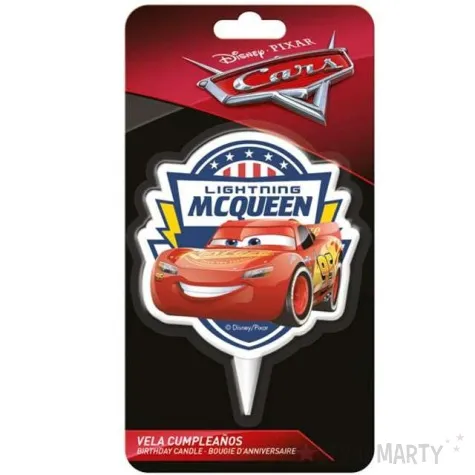 swieczka na tort zygzak mcqueen cars dekora 7 5 cm