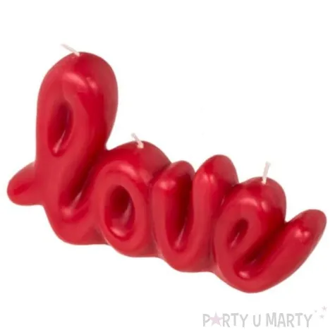 swieczka napis love czerwona ootb