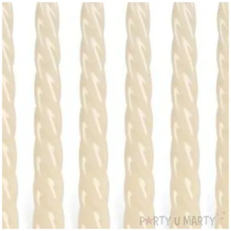 swieczka spiralna stozkowa kremowa ravi 10 szt