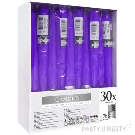 swieczka stozkowa classic fioletowa bispol