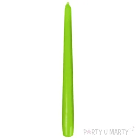 swieczka stozkowa classic jasnozielona bispol