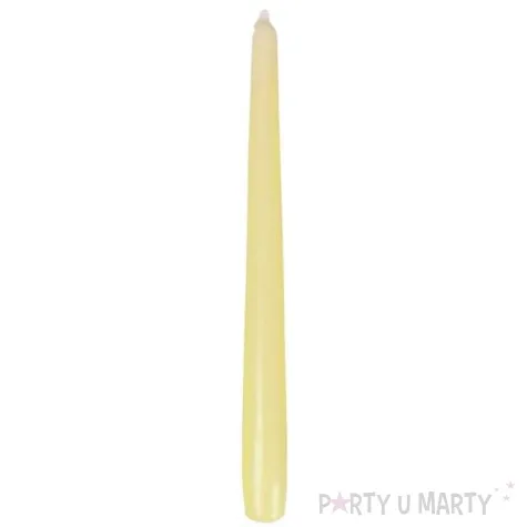 swieczka stozkowa classic kremowa bispol