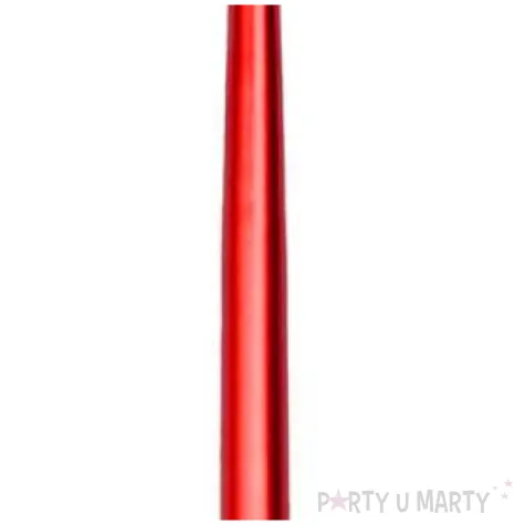 swieczka stozkowa classic perlowa czerwona bispol