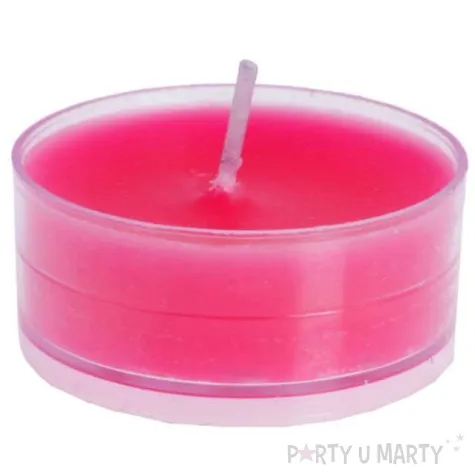 swieczka tealight fuksja santex 4 szt