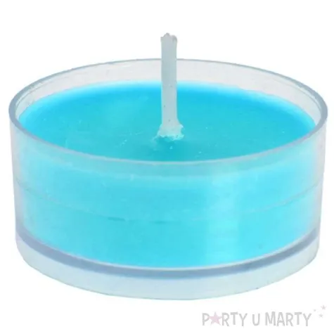 swieczka tealight turkusowa santex 4 szt