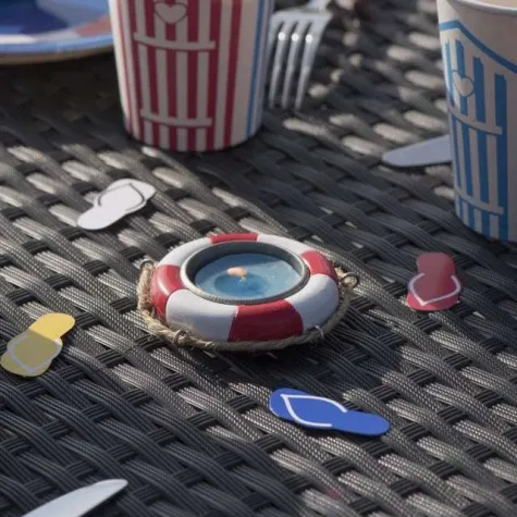 swieczka tealight turkusowa santex 4 szt