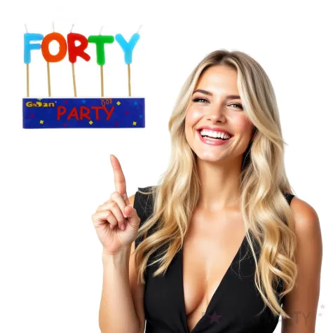 swieczki na tort 40 urodziny forty godan 5 szt