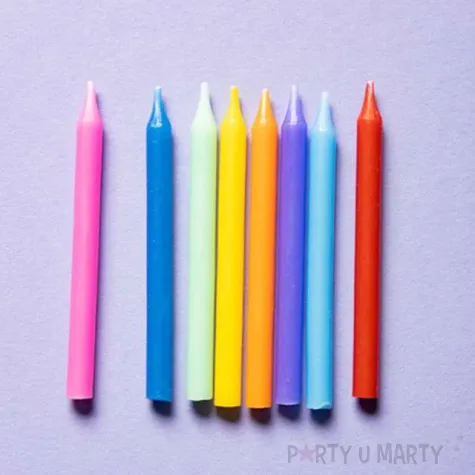 swieczki na tort classic mix folat 6 cm 24 szt