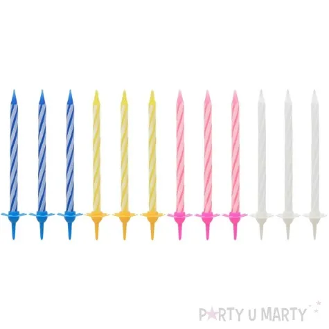 swieczki na tort classic mix godan 12 szt