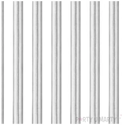 swieczki na tort classic srebrne godan 8 szt