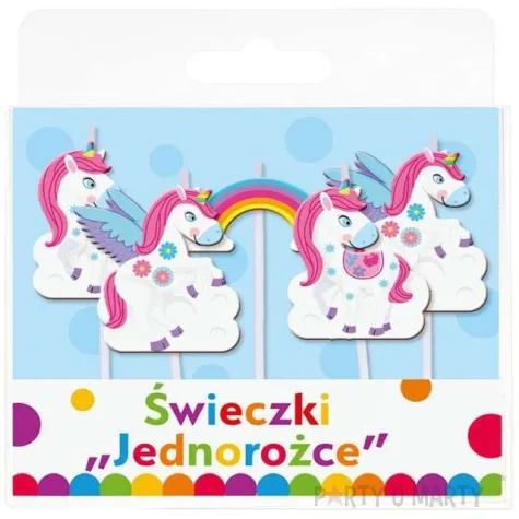 swieczki na tort jednorozce godan 5 szt