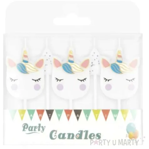 swieczki na tort jednorozce i gwiazdy partypal 5 szt