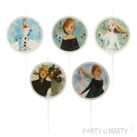 swieczki na tort kraina lodu dekora 3 cm 5 szt