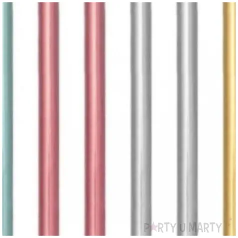 swieczki na tort metaliczne mix dekora 9 cm 16 szt